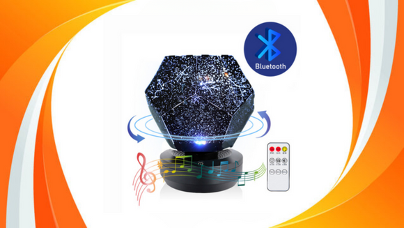 Bluetooth Speaker Star Light Projector | Starry LED Galaxy Lamp for Kids & Adults