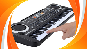 Melody Maestro: 61-Key Interactive Kids Keyboard with Microphone